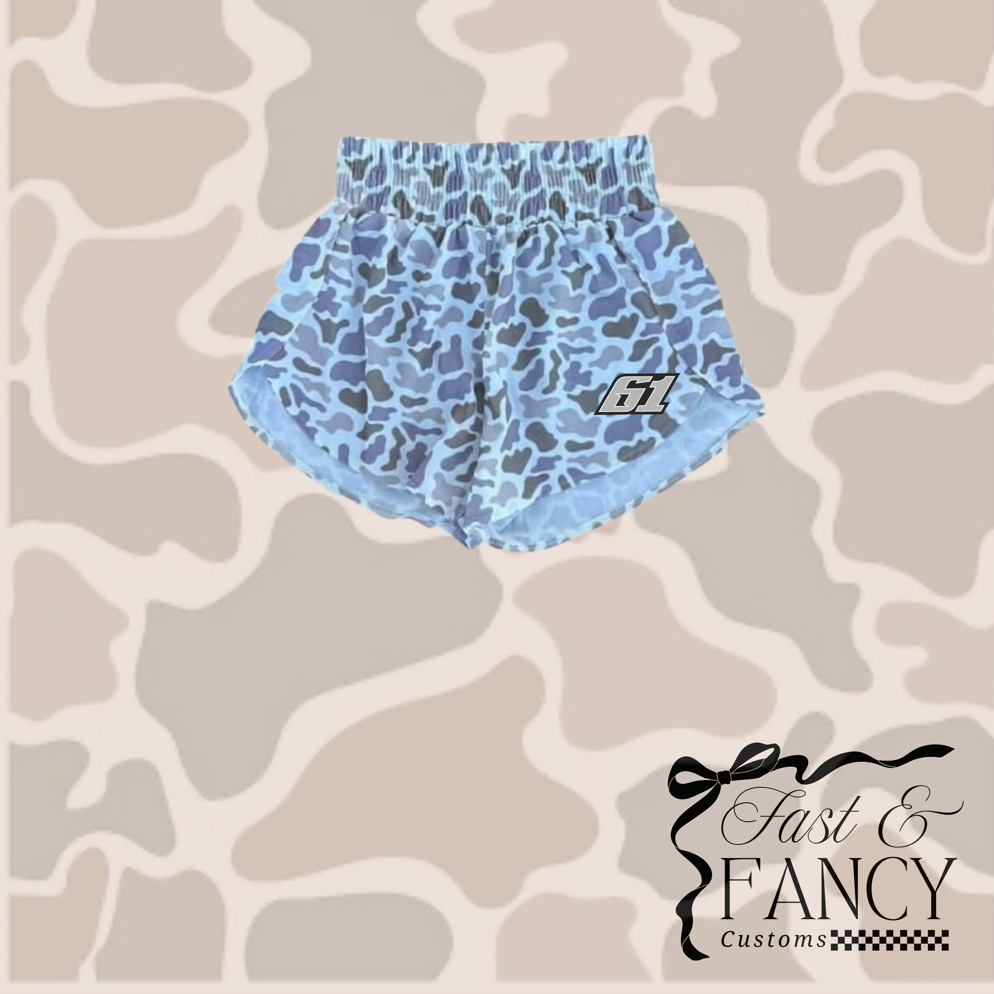 Gray Duck Camo Shorts