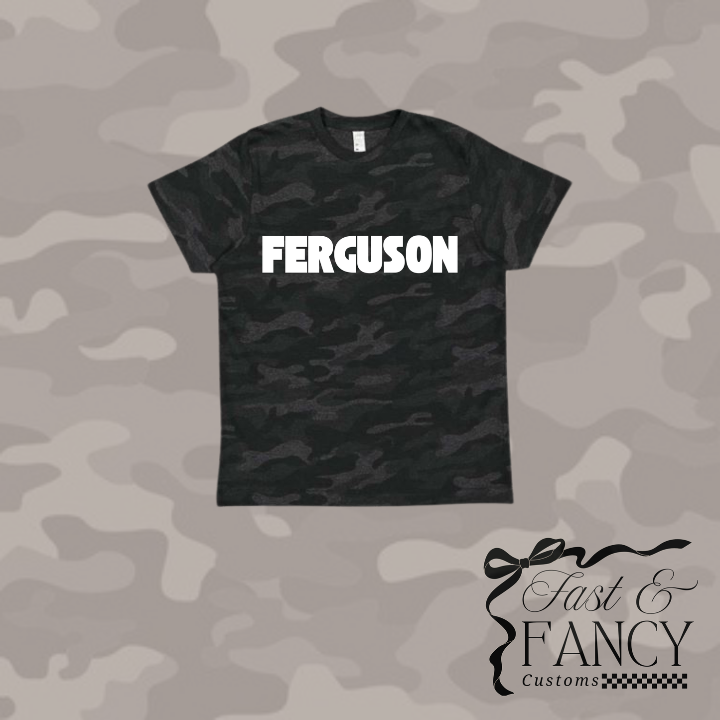 Black and Grey Camo T-Shirt