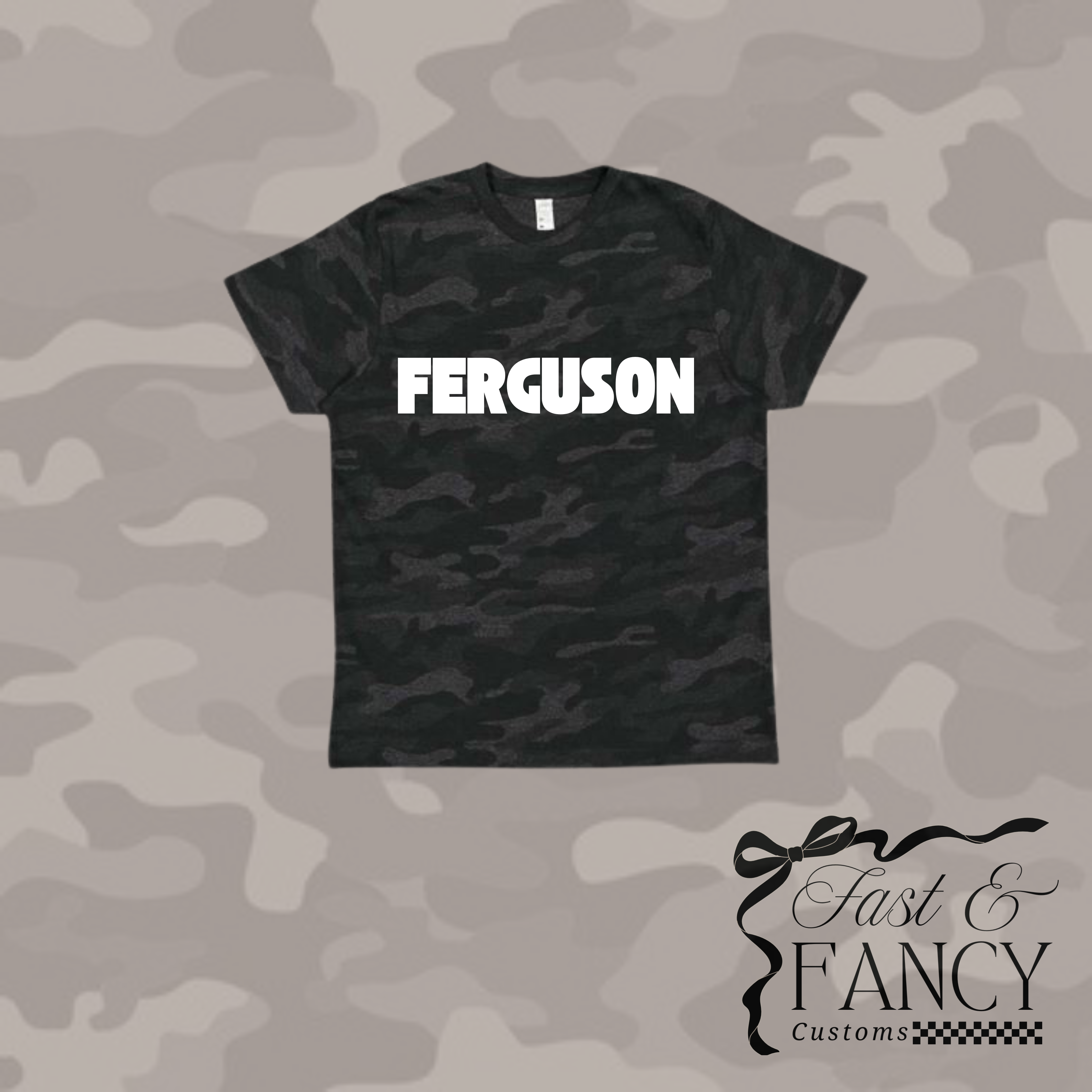Black and Grey Camo T-Shirt