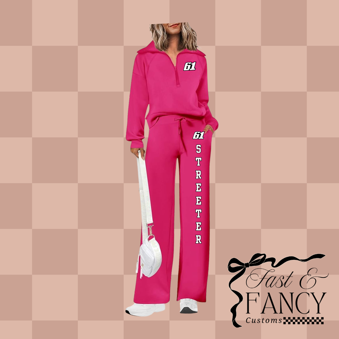 Pink Quarter Zip Set