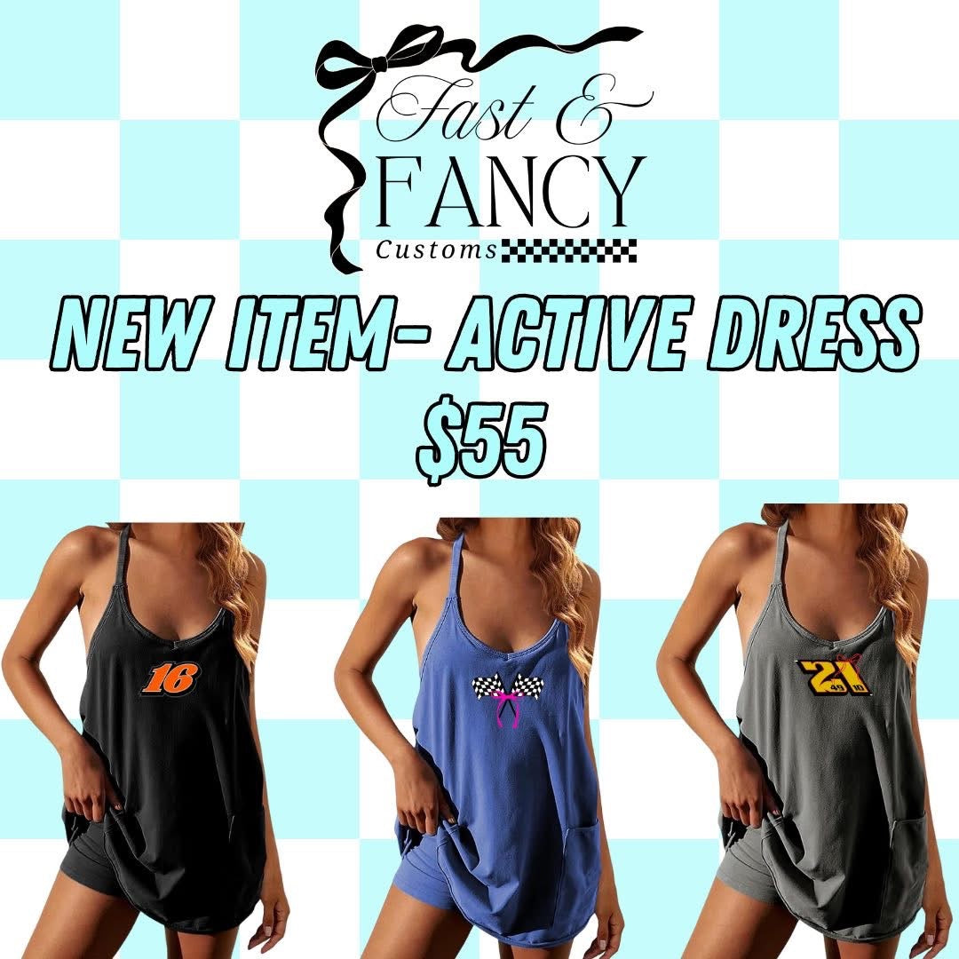 Active Dress (romper underneath)- Choose your Color