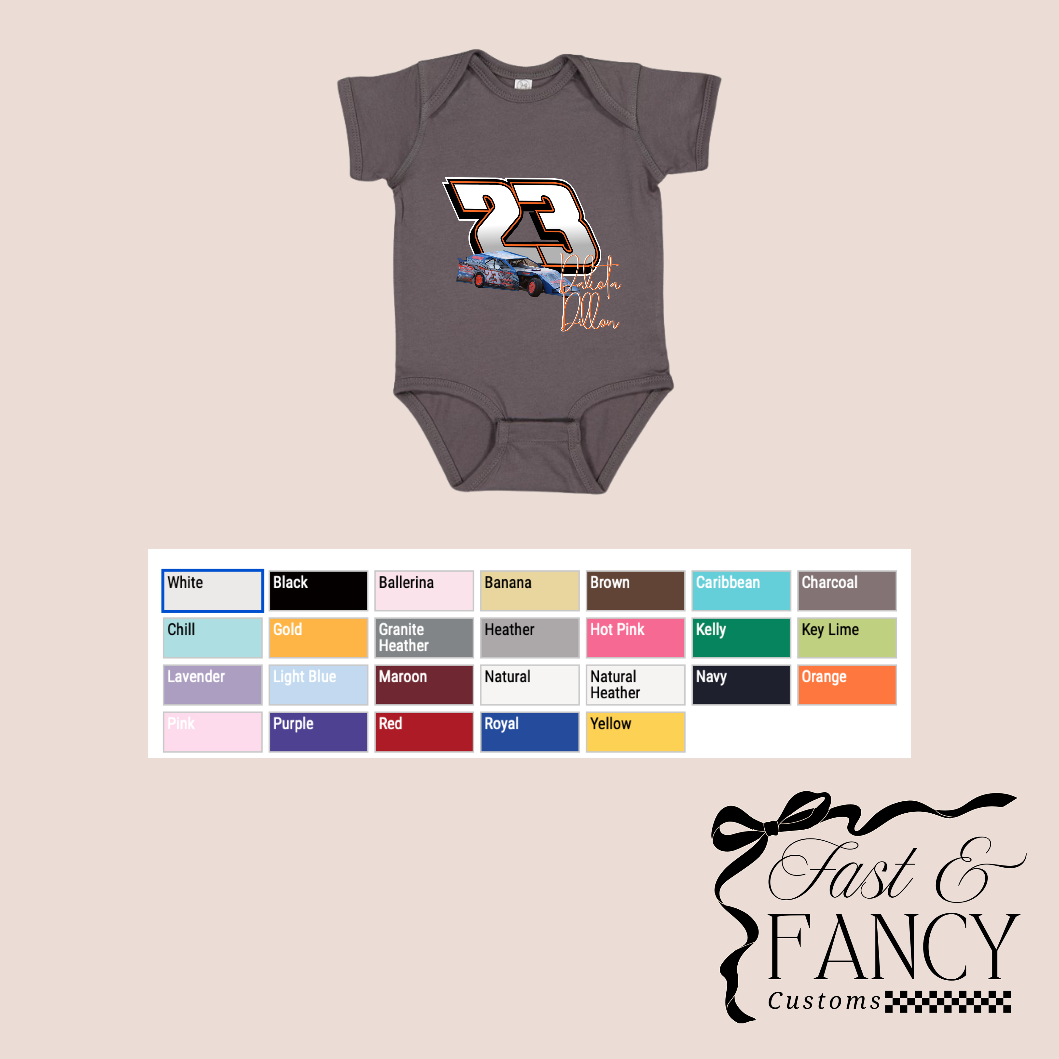 Baby Onesie (Choose Your Color)