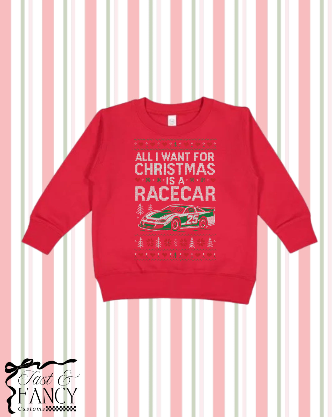 Toddler Crewneck All I Want For Christmas - Choose Your Color