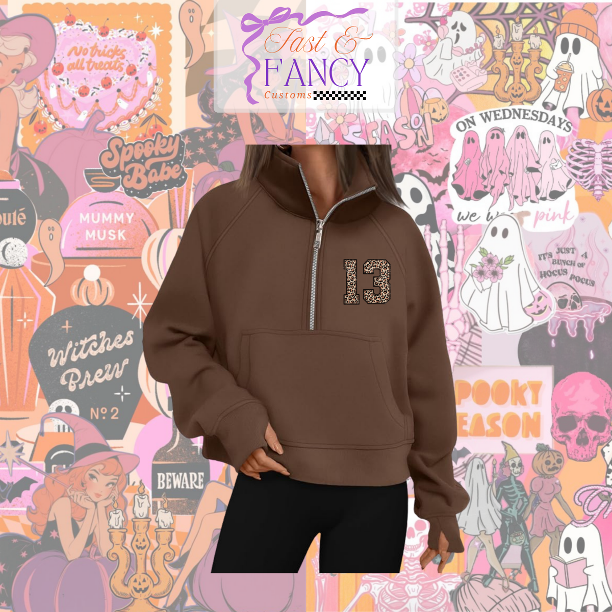Chocolate Brown Quarter Zip