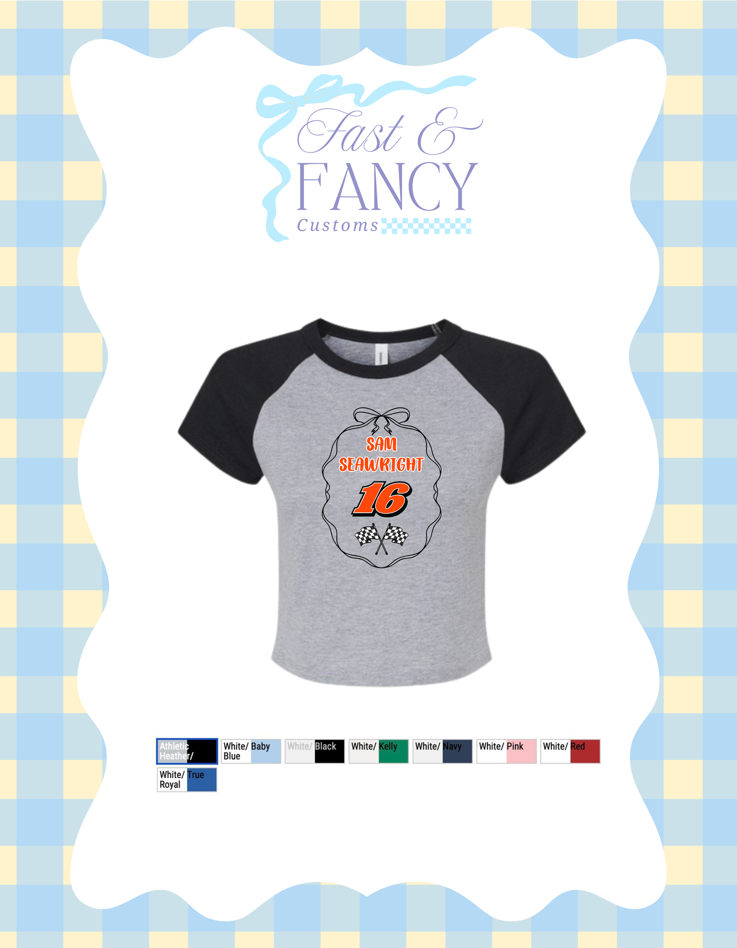 Baby Tee Customized (Choose your Color)