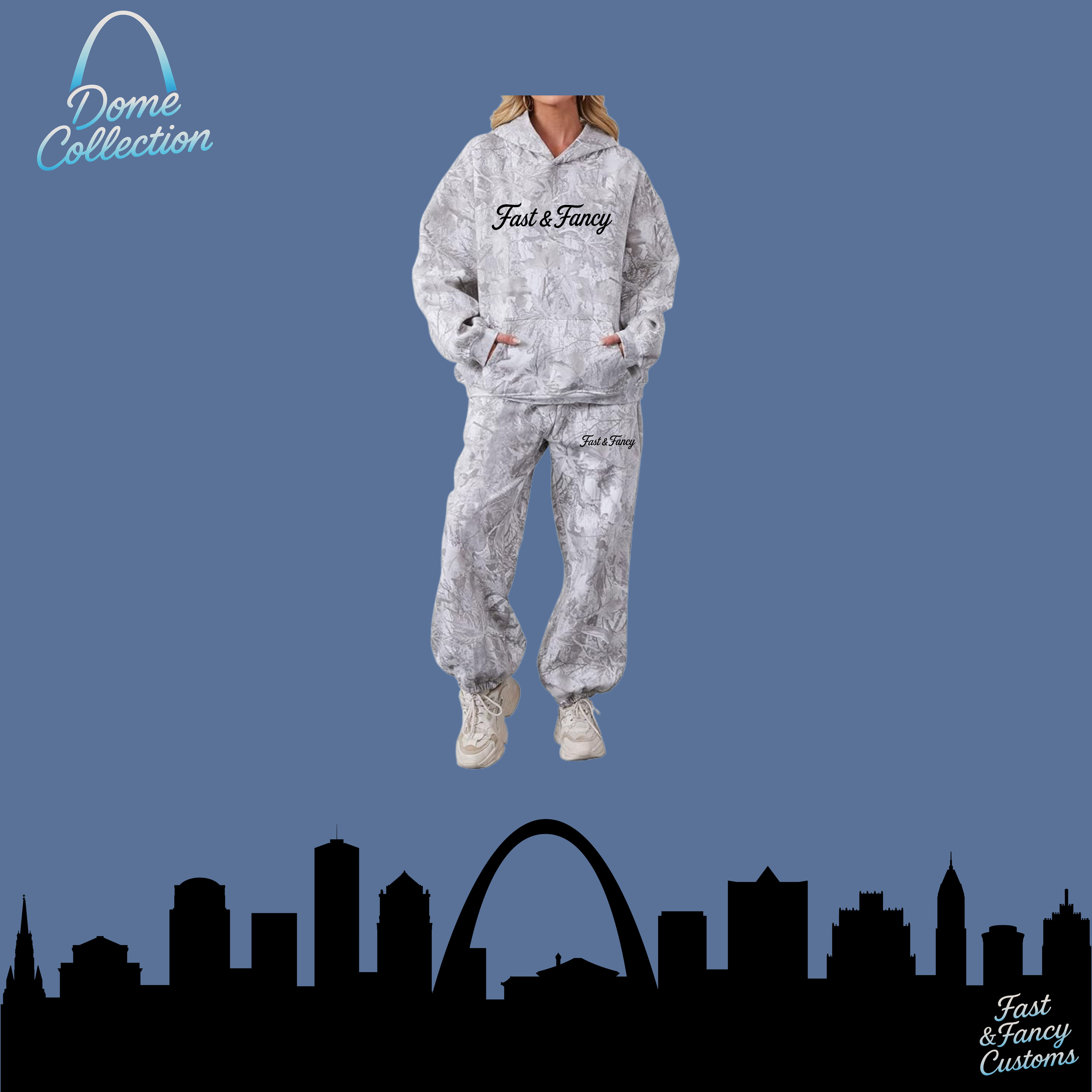 Oversized Camo Sweatset