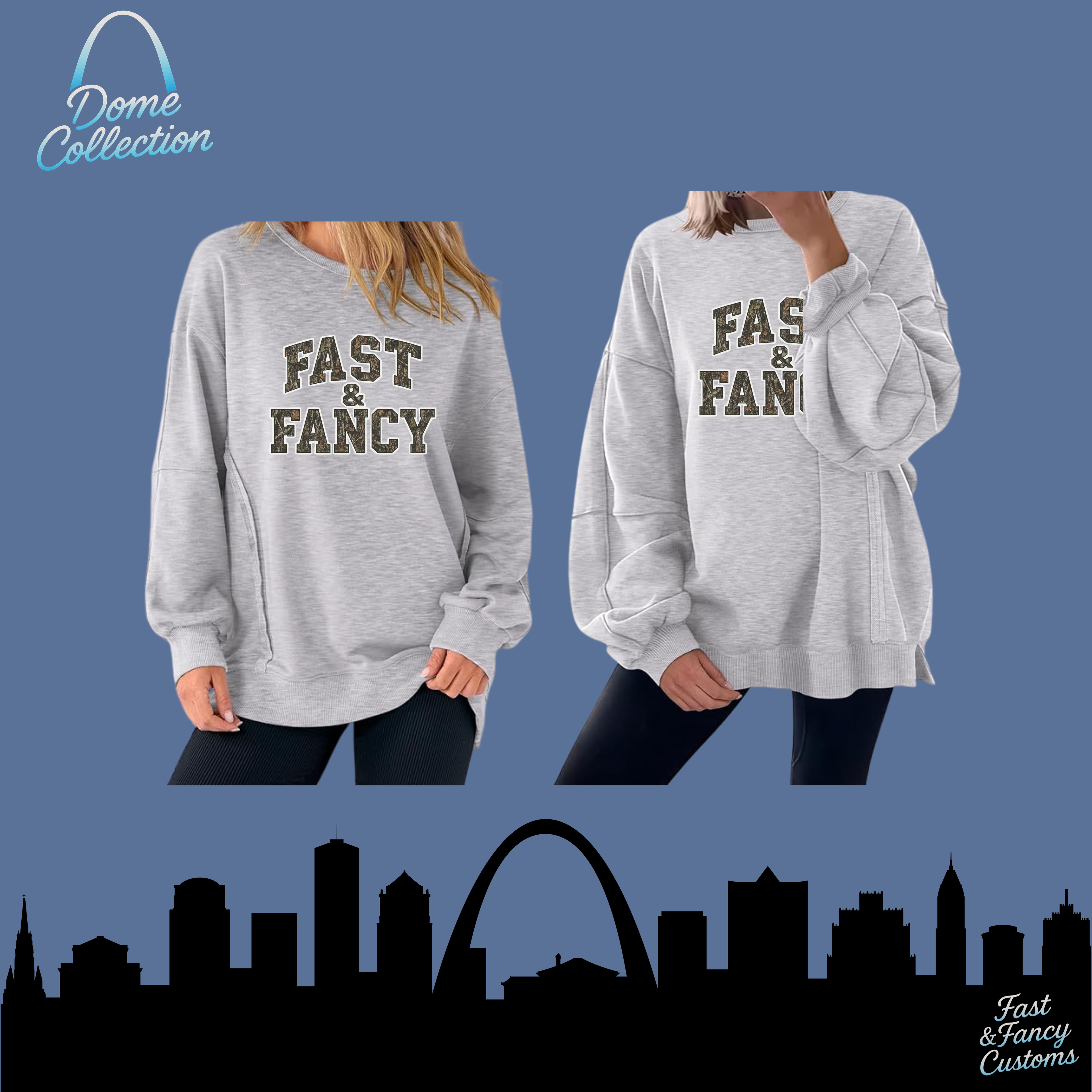 Oversized Crewneck with Side Slit
