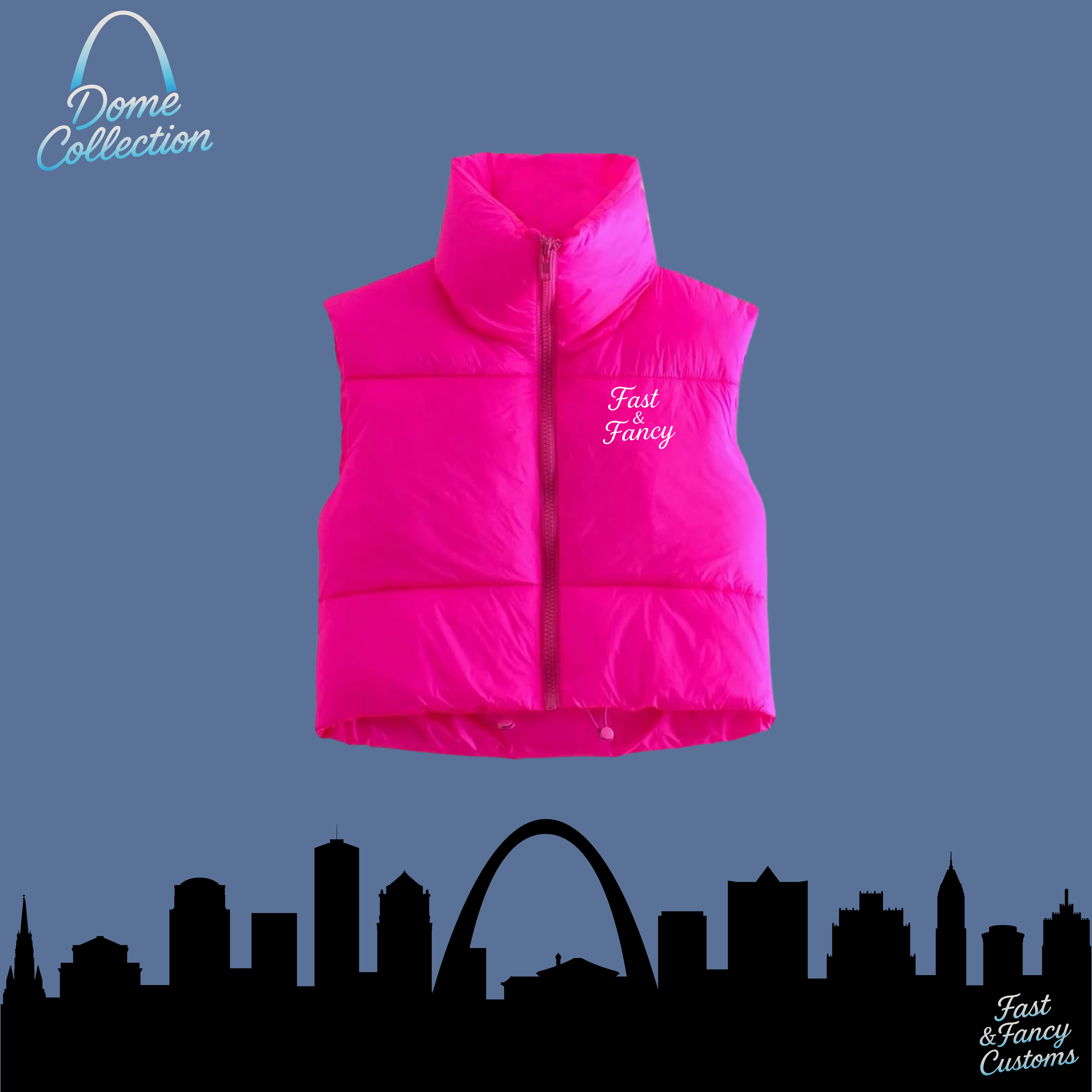 Cropped Puffer Vest