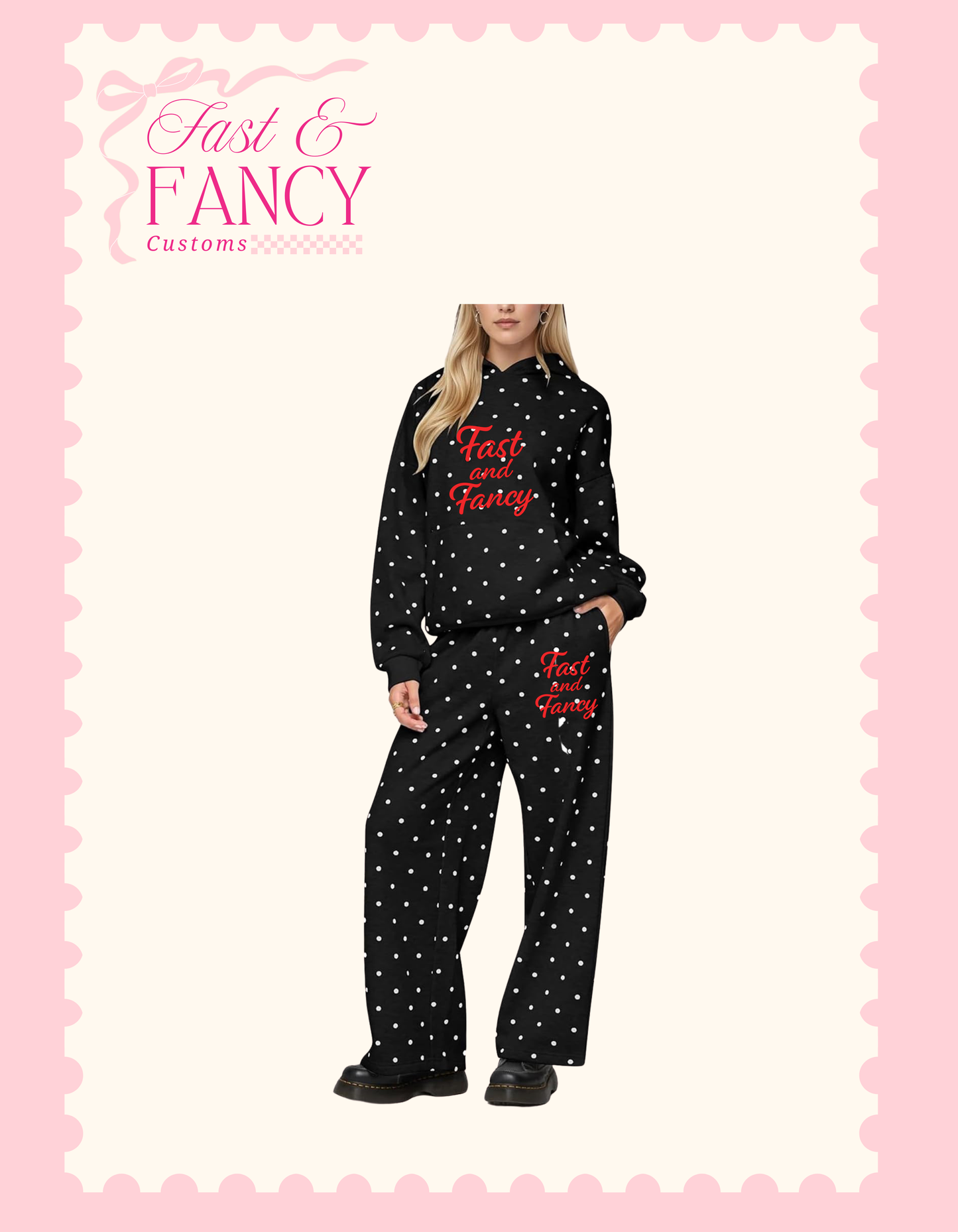 Black & White Polka Dot Set