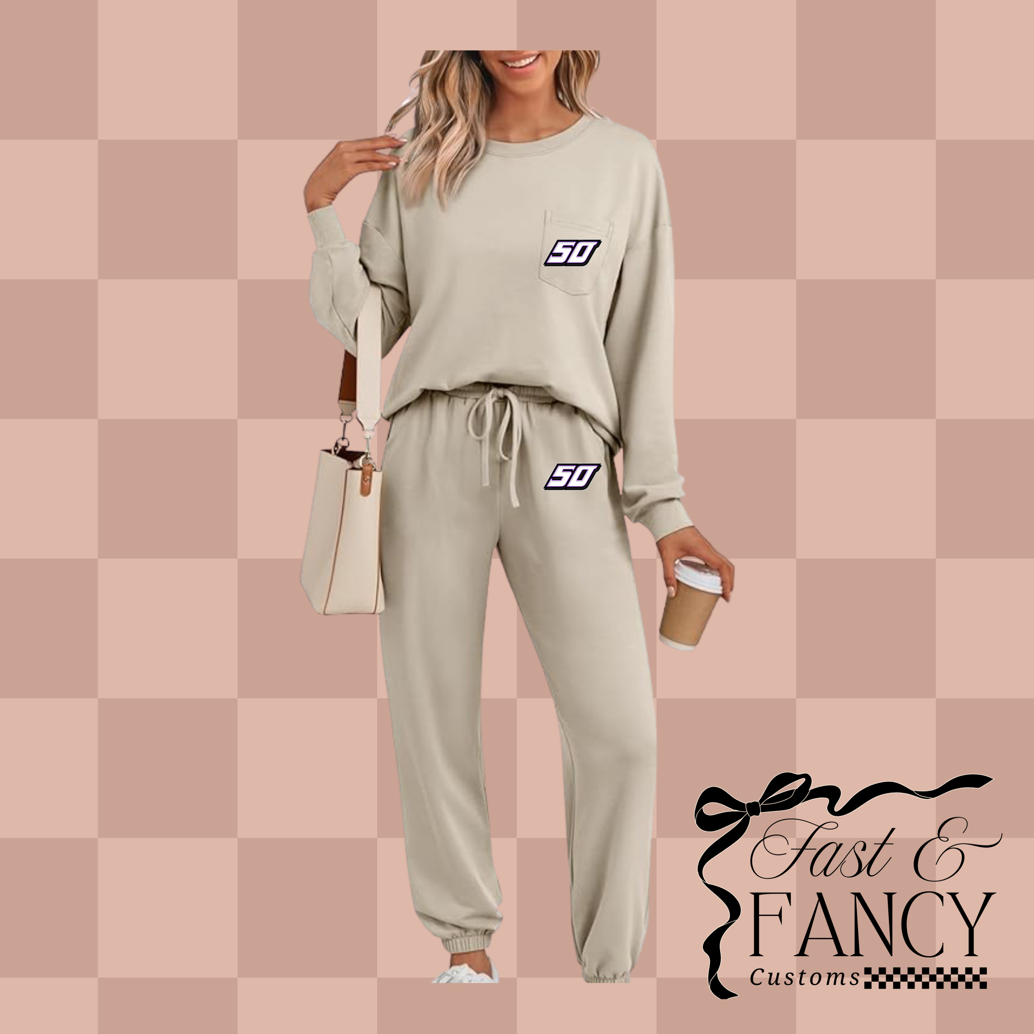 Tan Track Lounge Set