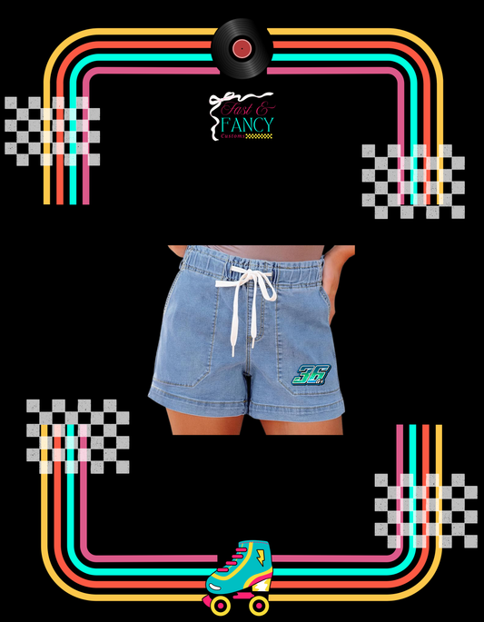 Stretchy Denim Shorts