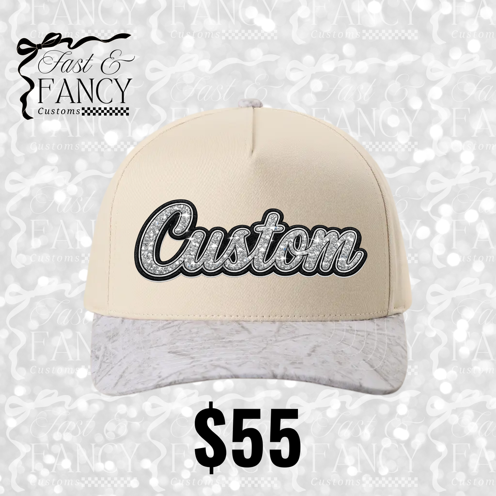 Custom Rhinestone Hat (Ash Camo)
