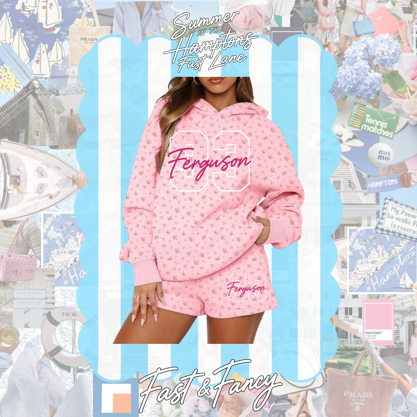 Women’s Pink Floral Set (This is preorder could extend past 18 business days)