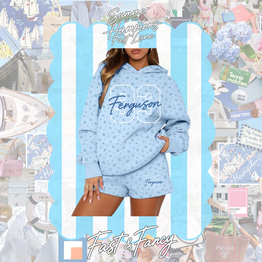 Women’s Blue Floral Set (This is preorder could extend past 18 business days)