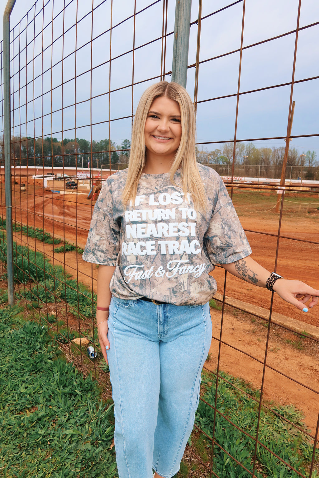 Camo If Lost Fast & Fancy Tee