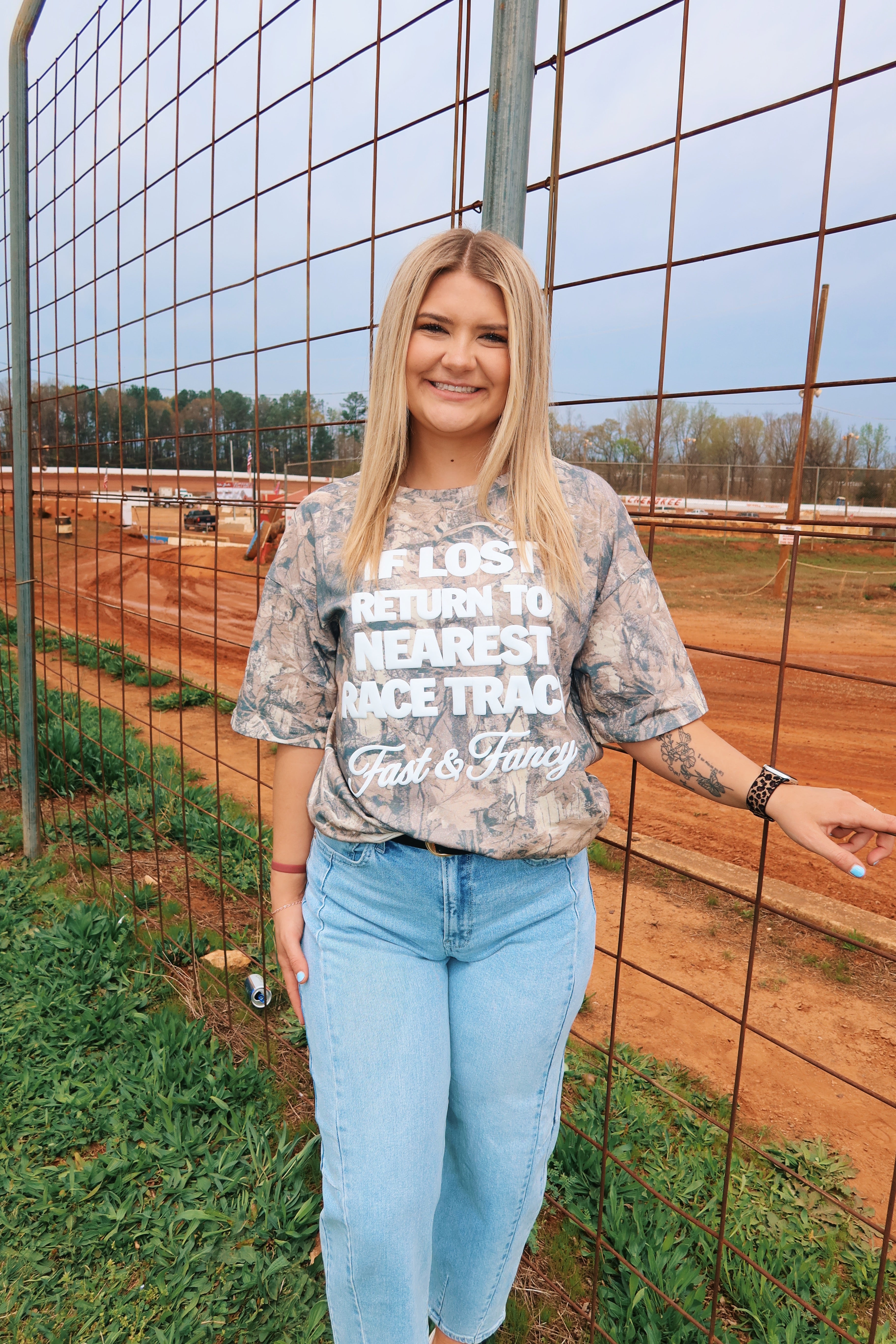 Camo If Lost Fast & Fancy Tee