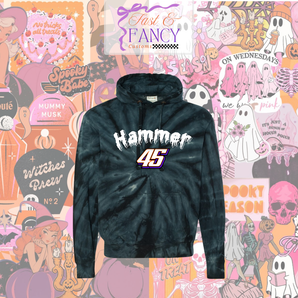 Black Tie Dye Hoodie