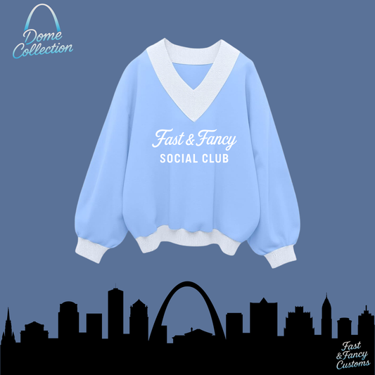 V-Neck Oversized Drop Shoulder