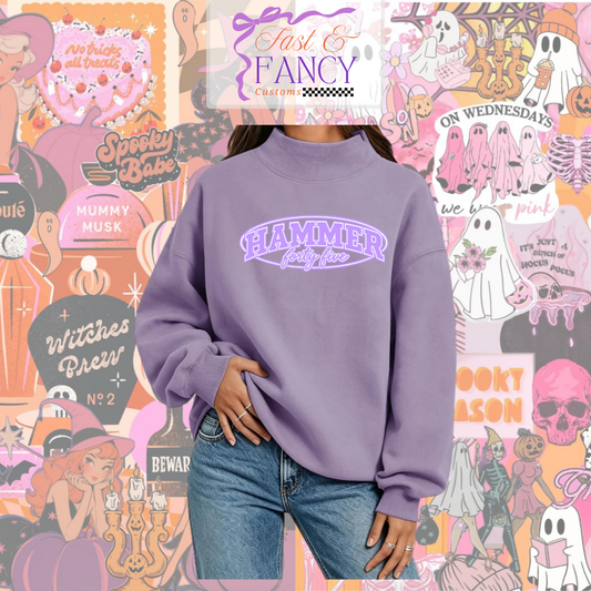 Purple Mockneck