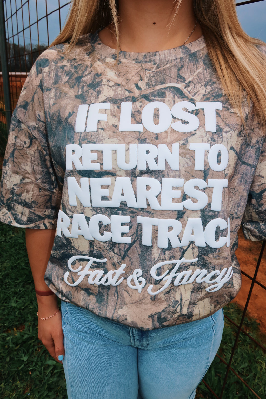 Camo If Lost Fast & Fancy Tee
