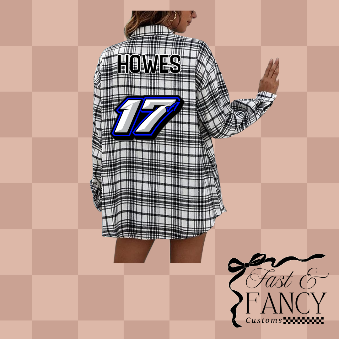 Grey and Black Flannel