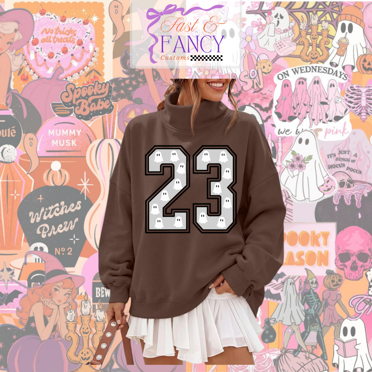 Coffee Brown Mockneck