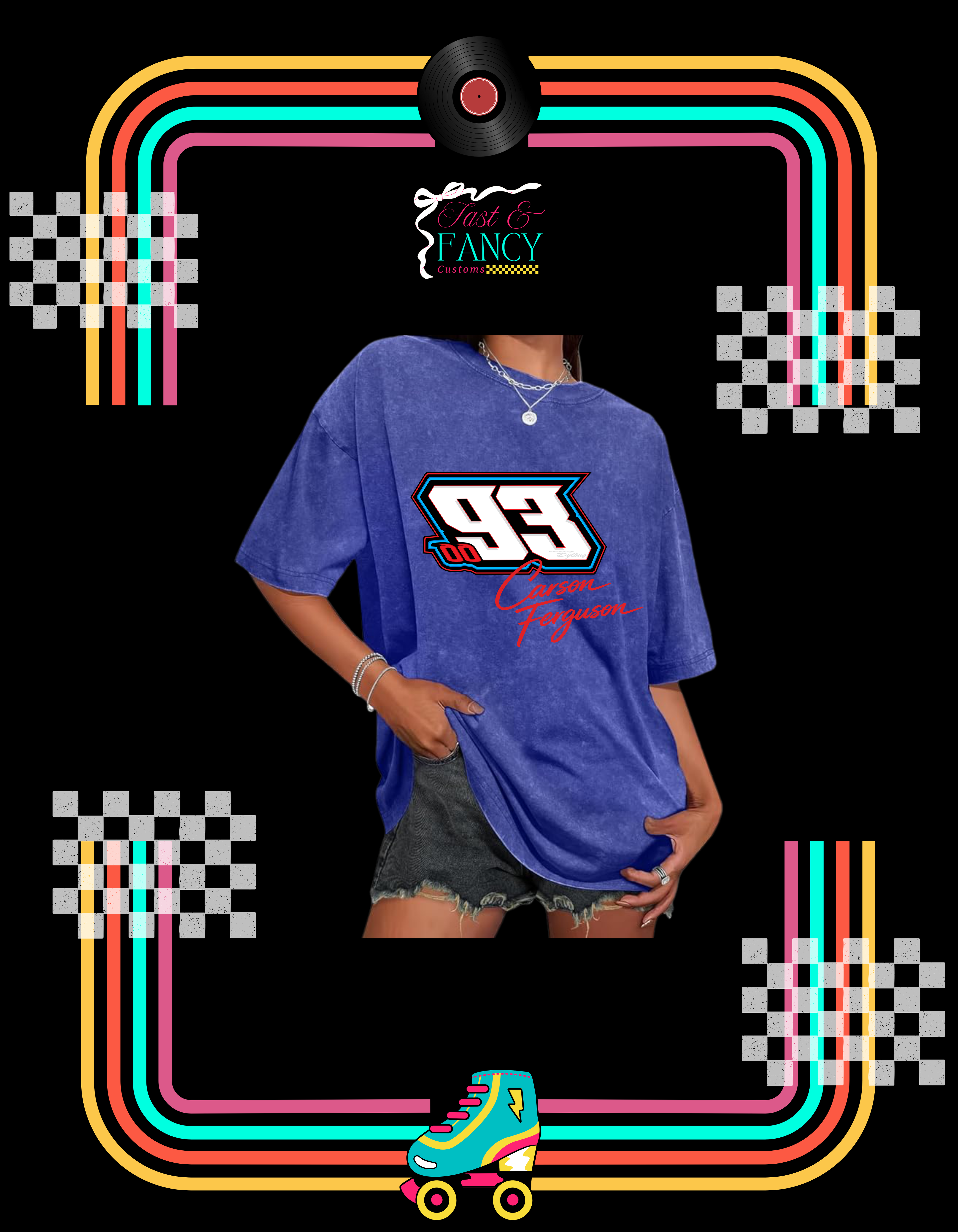 Oversized Acid Wash Tee