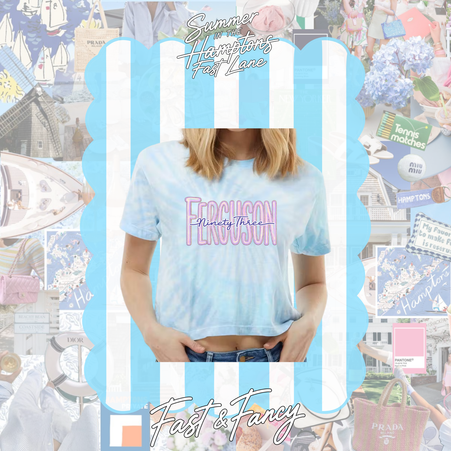 Tye Dye Cropped Tee