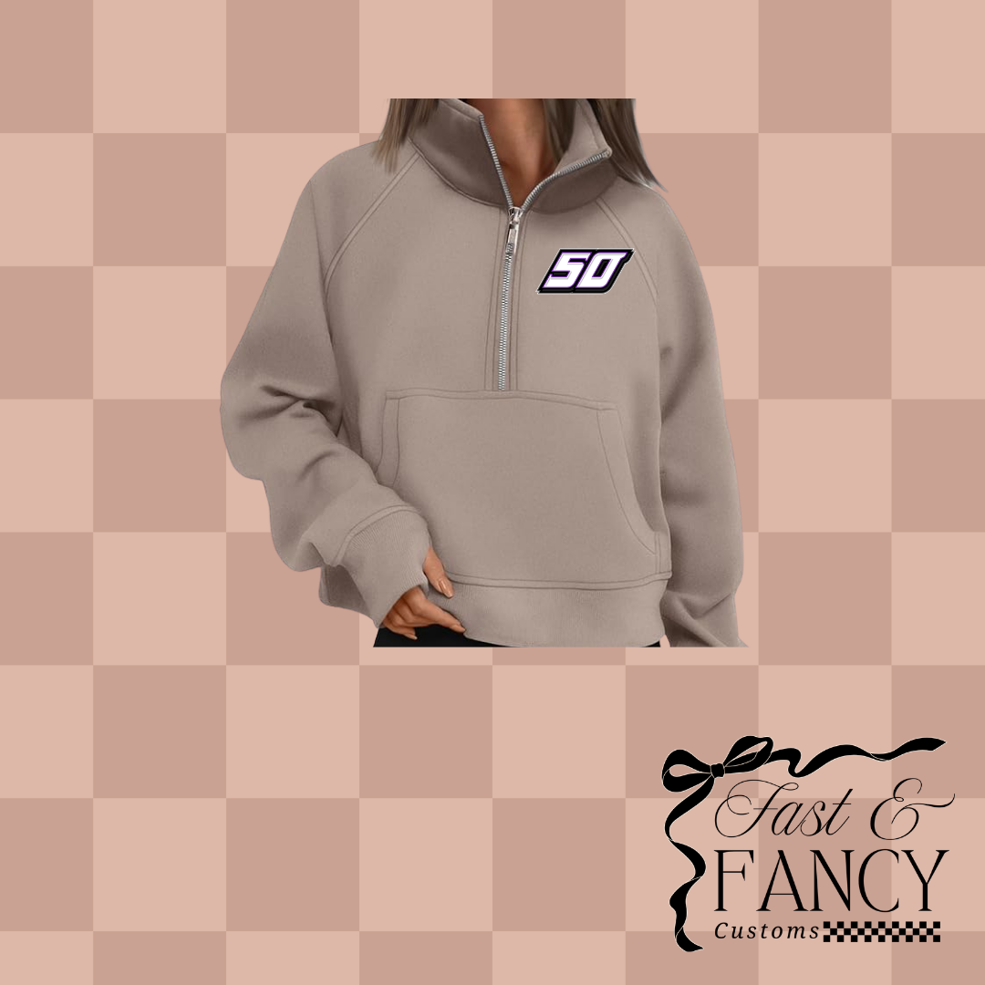 Coffee Grey Quarter Zip