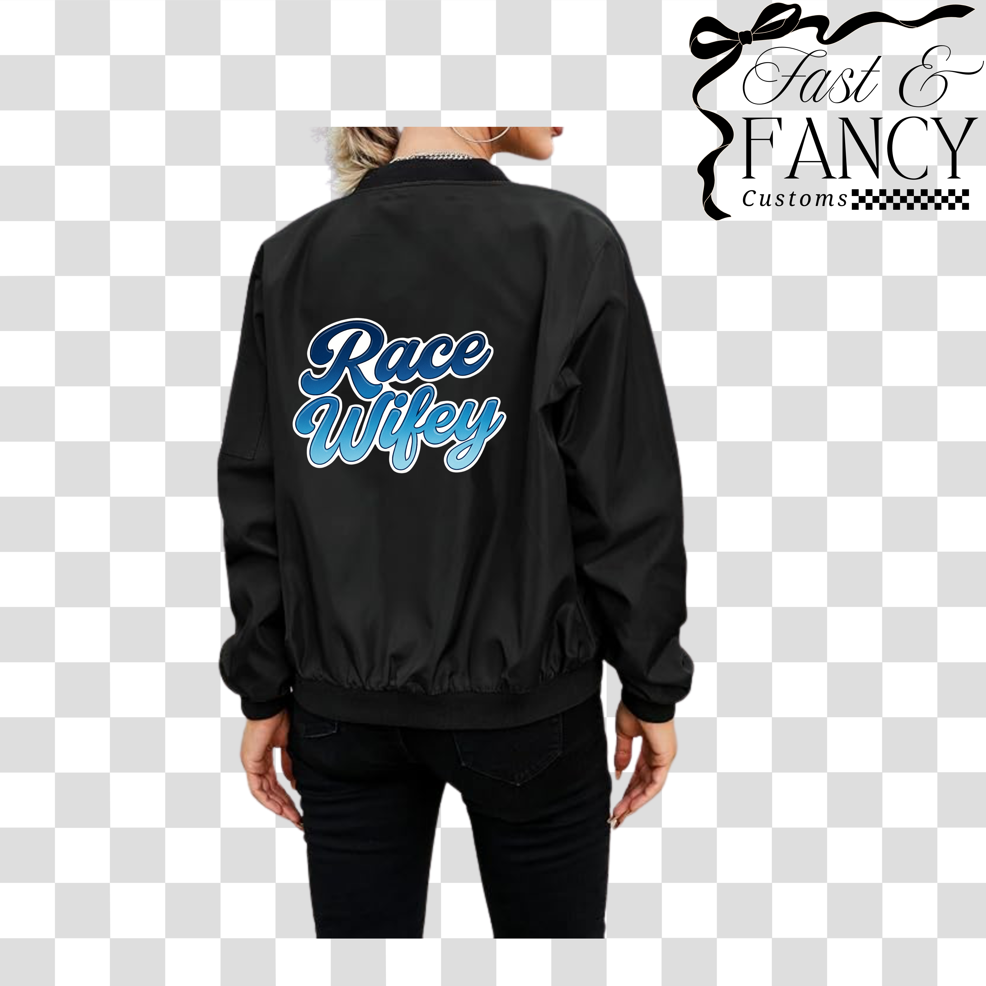 All Black Bomber Jacket – Fast & Fancy Customs