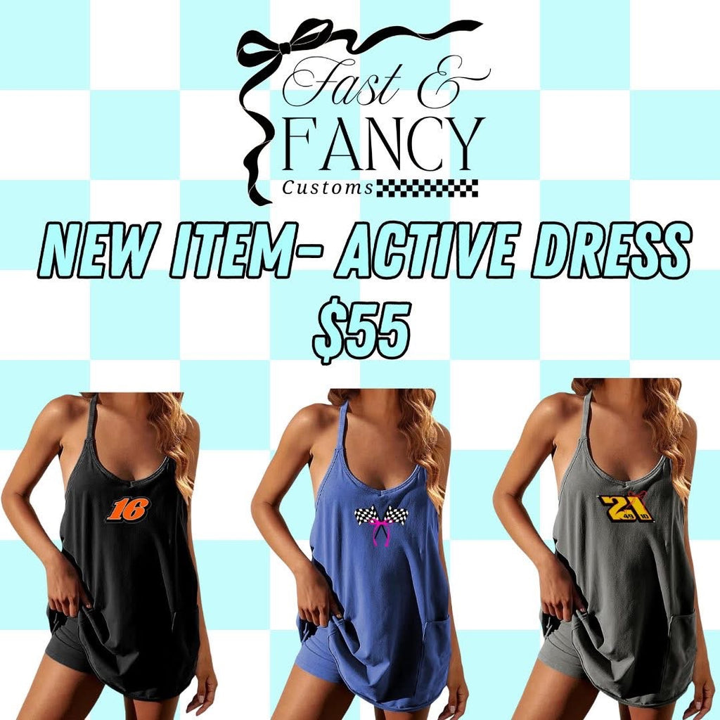 Active Dress (romper underneath)- Choose your Color