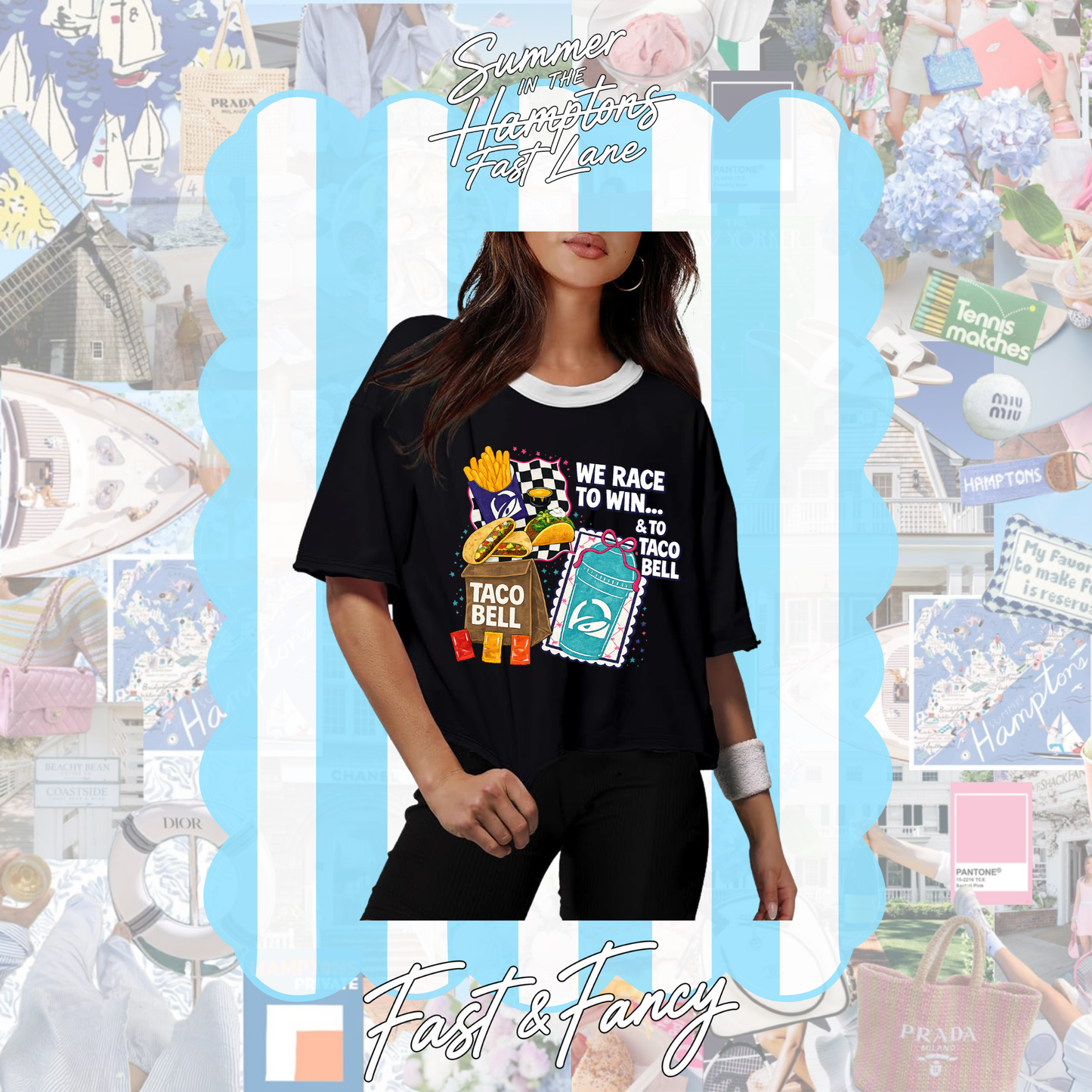Back & White Block Tee
