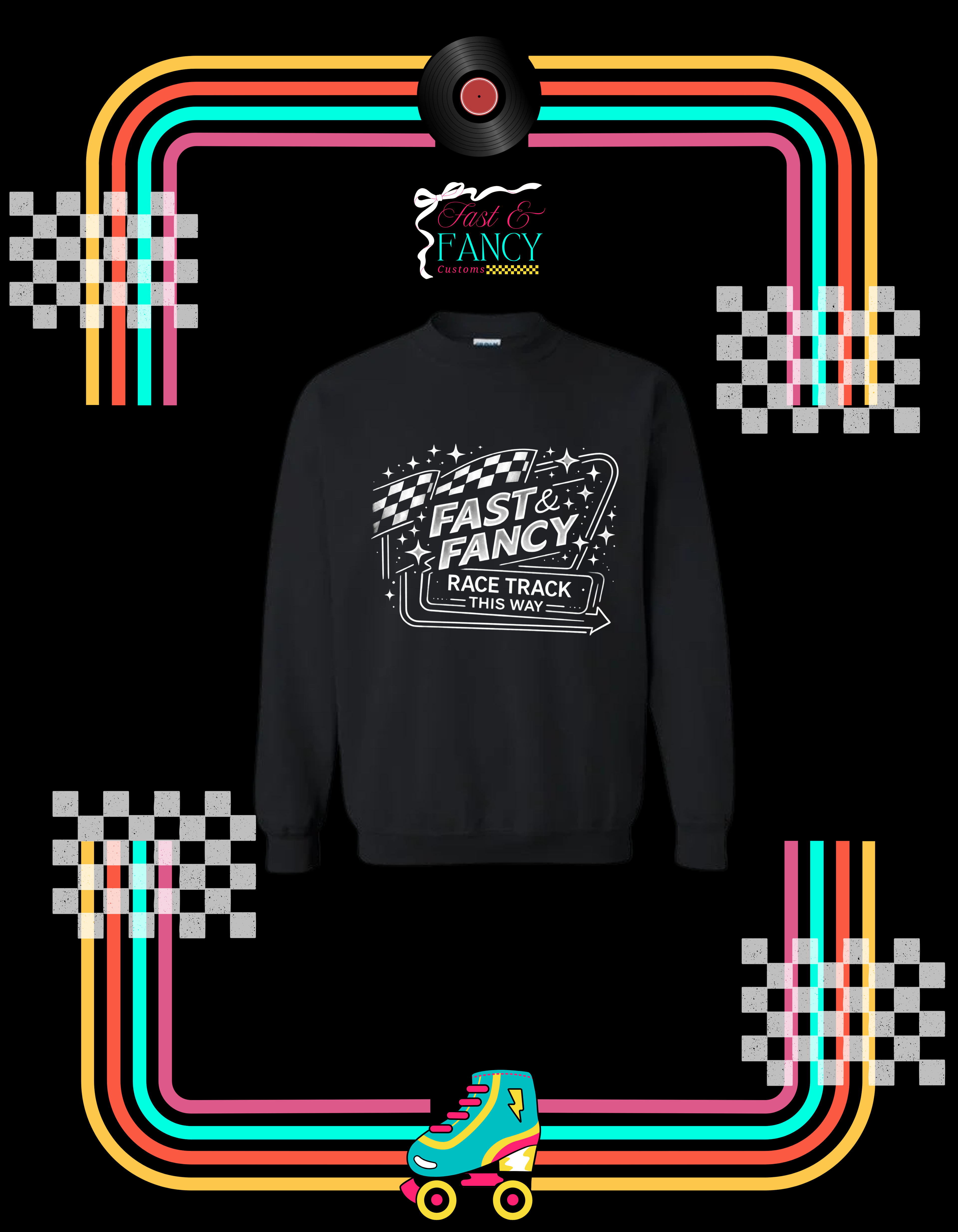 Fast & Fancy Neon Sign Crewneck