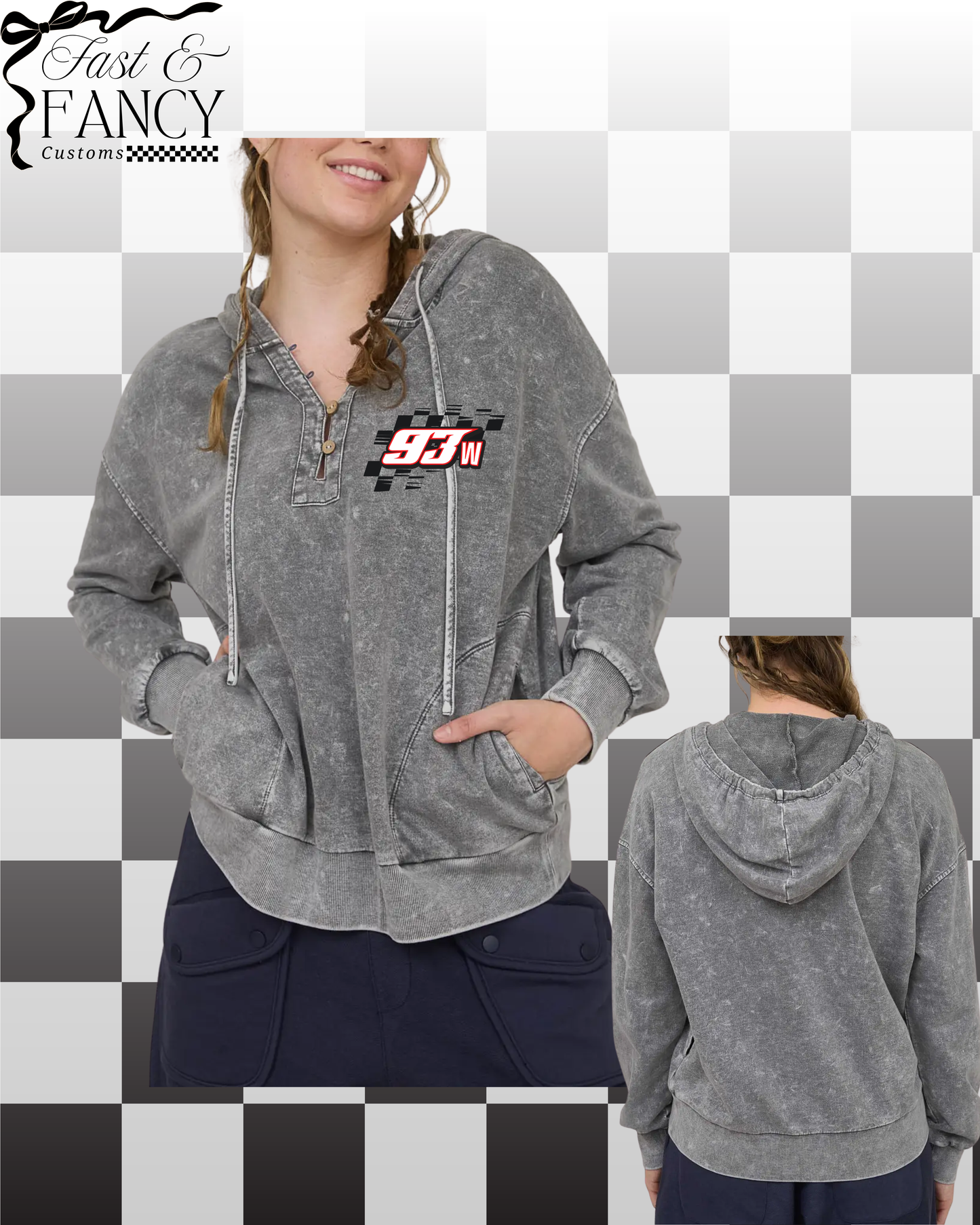Acid Wash Hoodie
