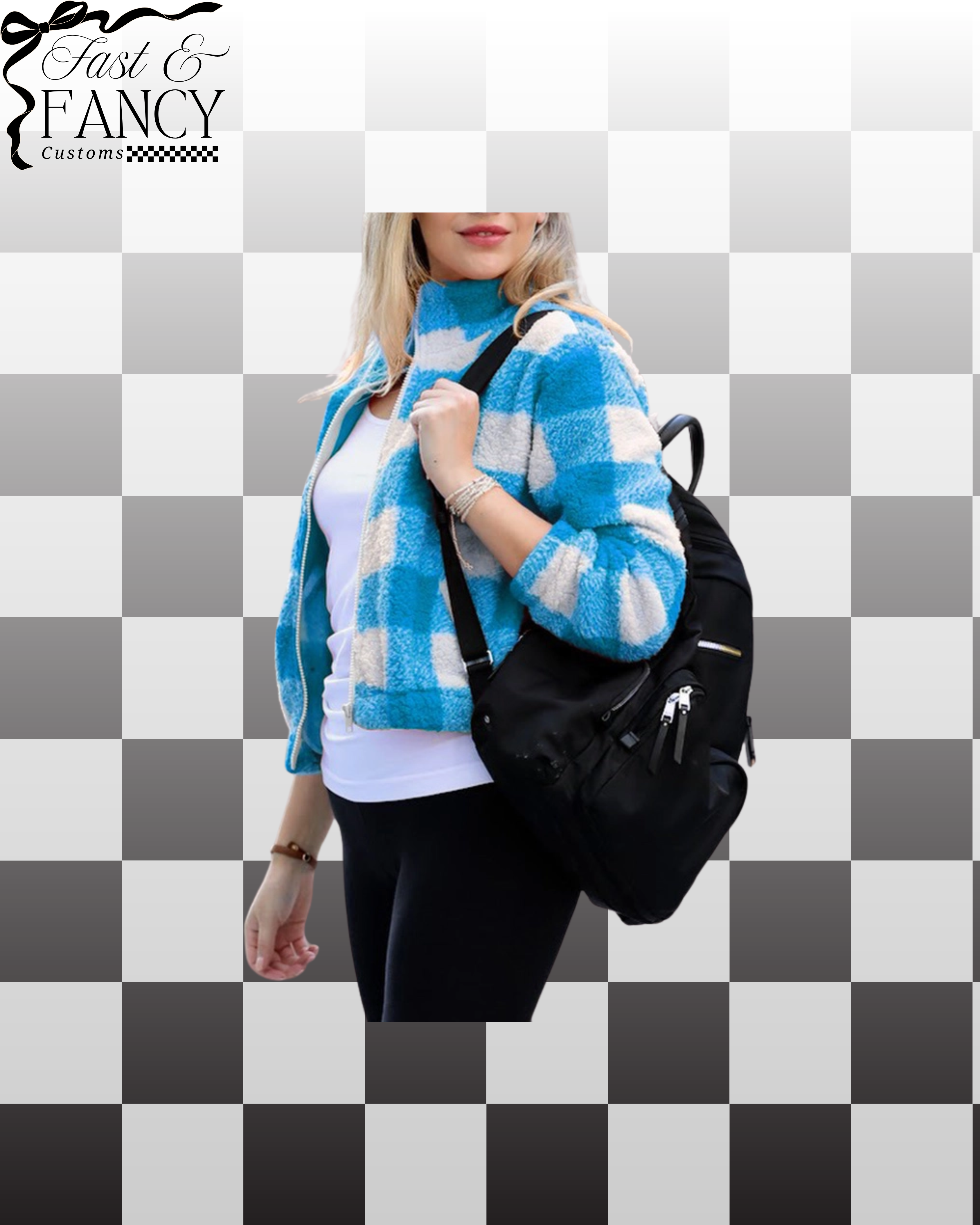 Checkered Blue Jacket