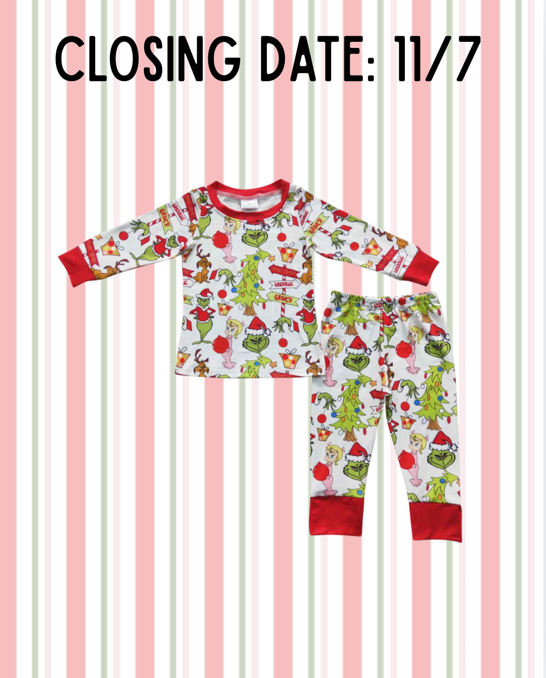 Boy Grinch Pjs