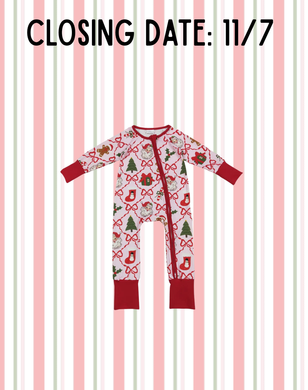 Infant Girl Santa Pjs