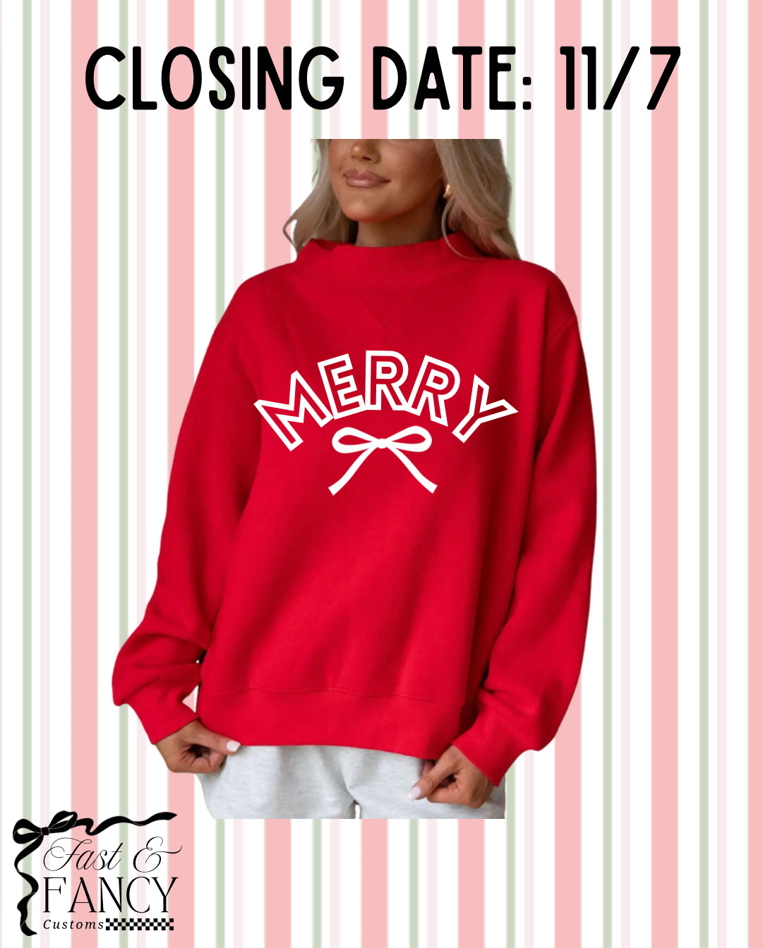 Red Christmas Mockneck