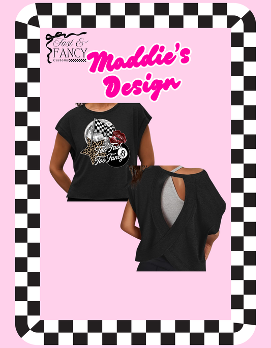 Maddie's Design Open Back Active Shirt