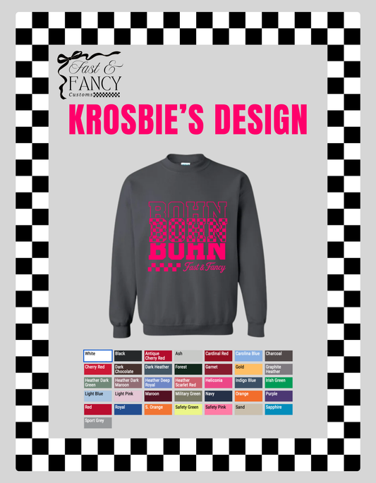 Krosbie’s Design Crewneck (Choose your Color)