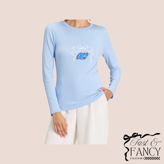 Light Blue Ribbed Tee