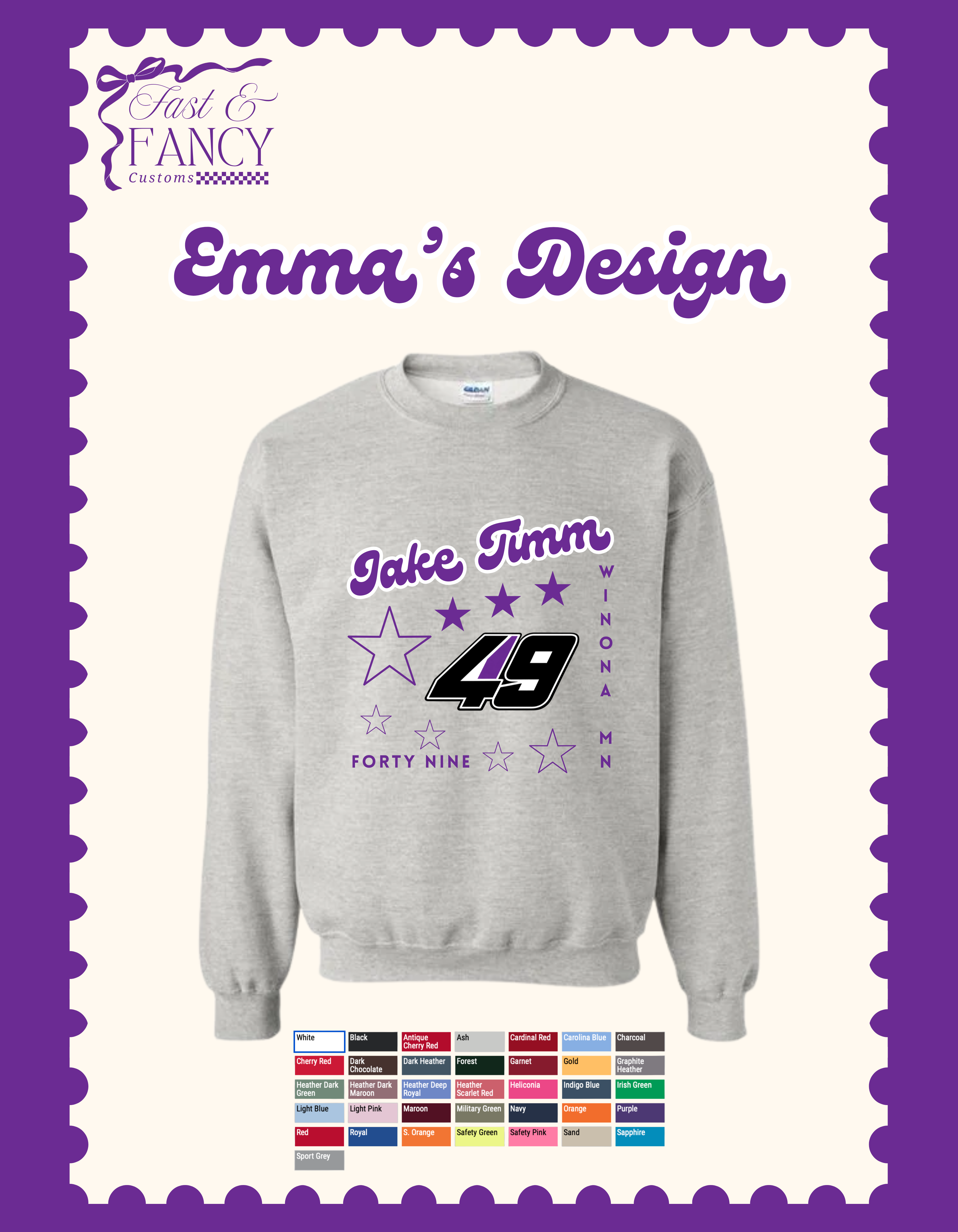 Emma’s Design (Choose Your Color Crewneck)