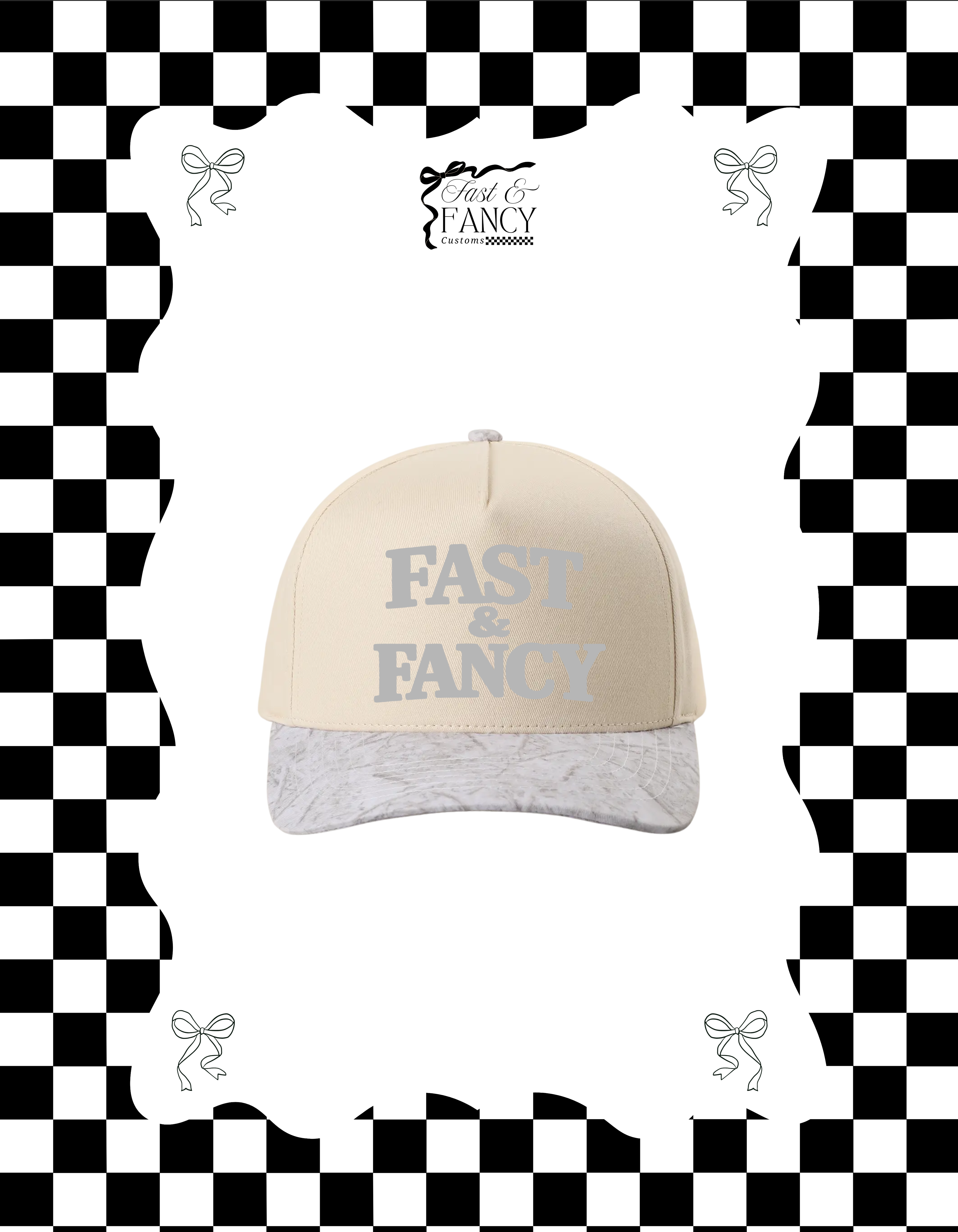 Grey Camo Embroidered Fast and Fancy