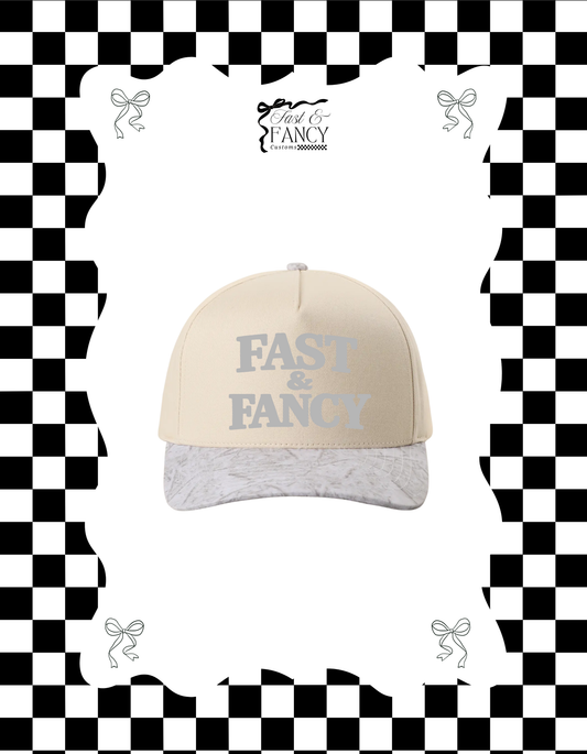 Grey Camo Embroidered Fast and Fancy