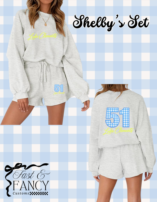 Shelby’s Grey Long Sleeve & Shorts Set