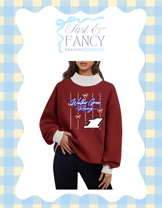Two toned Custom Mockneck