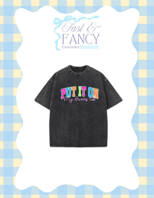 Acid wash T-shirt
