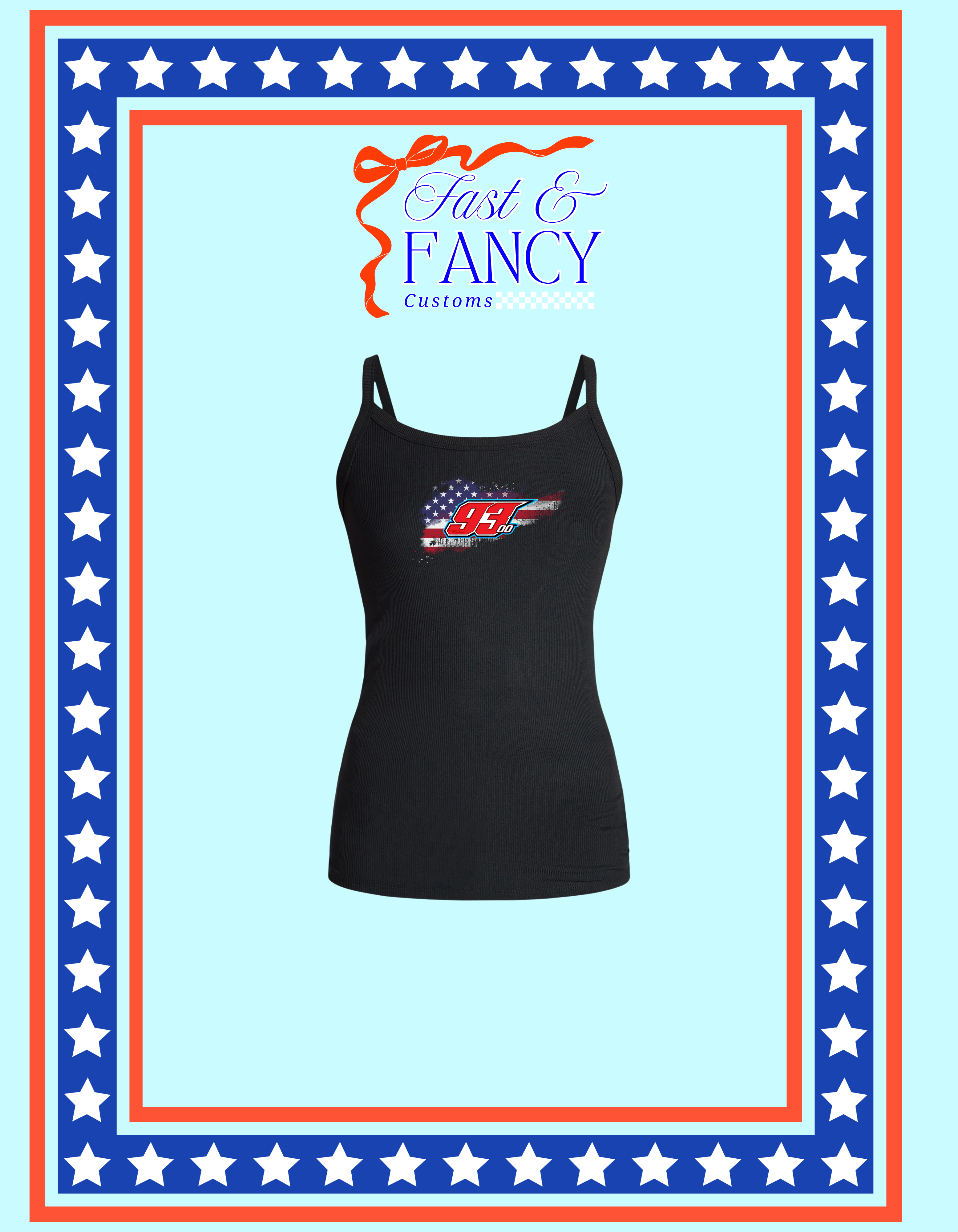 Black Ribbed USA Design