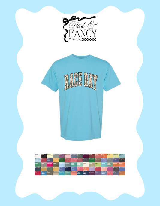 Comfort Color Race Day Tee (Choose Your Color Tee)