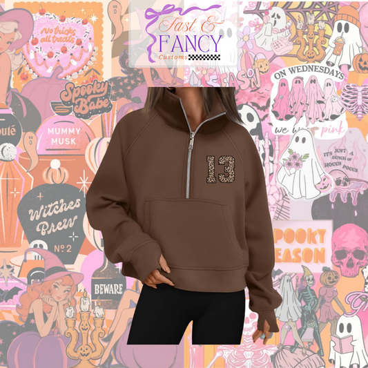 Chocolate Brown Quarter Zip